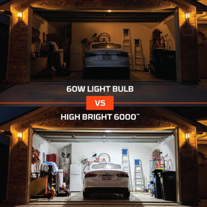 60W Light Bulb vs High Bright 6000