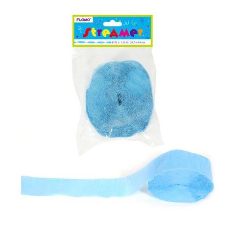 CREPE STREAMER PASTEL BLUE