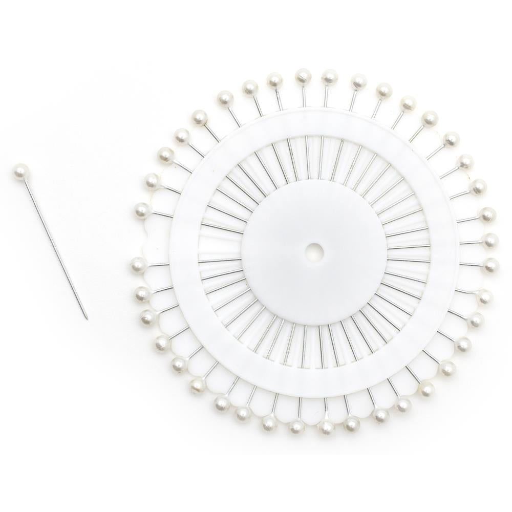 Sewing Pins - 1.5 in - Set of 100 - Pearlized White