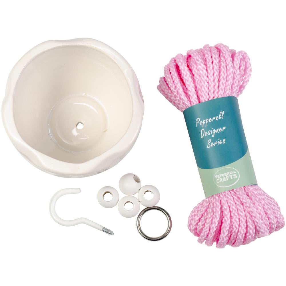 Pepperell Pink Macrame Plant Hanger Kit PDS01 – Good's Store Online