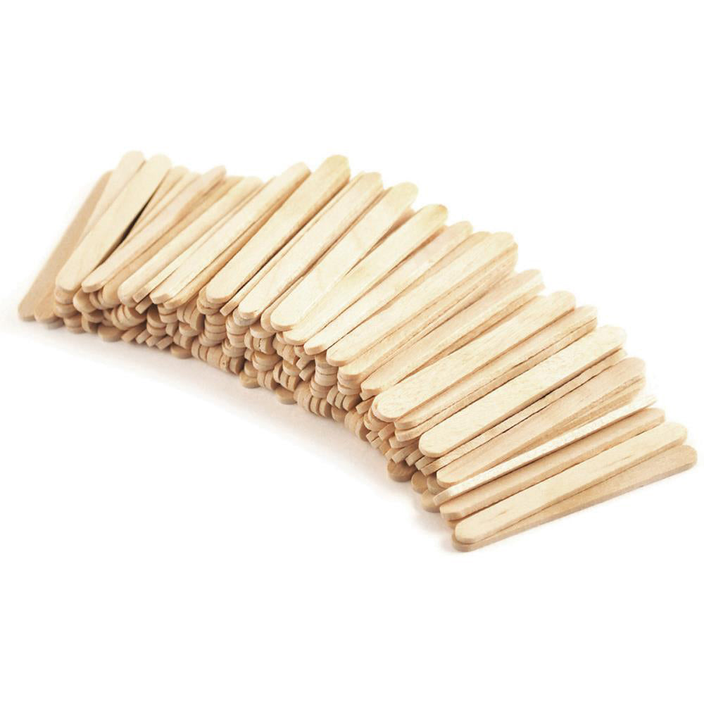 200 Piece Popsicle Sticks, Natural Craft Sticks To Diy Reusable Wooden  Sticks Food Grade