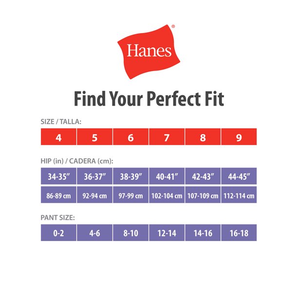 Hanes Cotton Tagless Hi-Cuts Value Pack, Size 7, 10 count - The