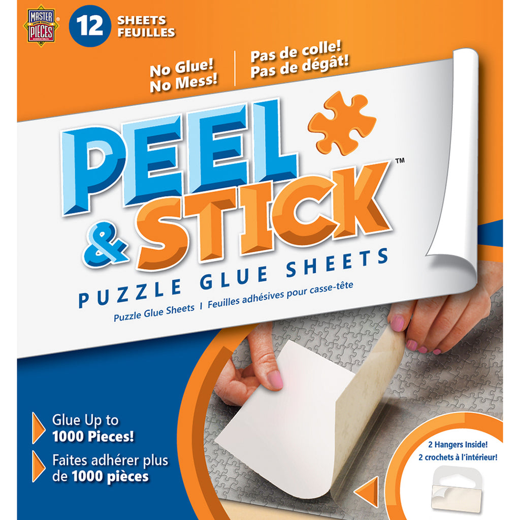 Preserve 2 x 1000 Piece Puzzle - Clear Puzzle Glue Sheets Extra Large Thick  No Mess Jigsaw Puzzle Saver Peel and Stick Adhesive Backing to Preserve