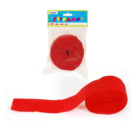 CREPE STREAMER RED