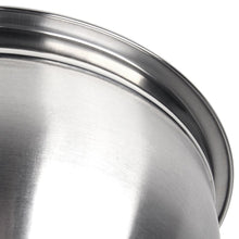 Stainless steel mixing bowl rim