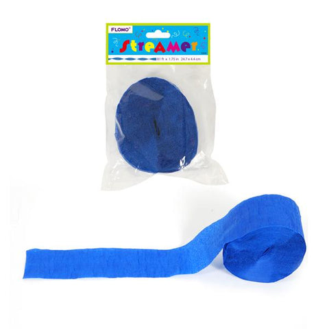 CREPE STREAMER ROYAL BLUE