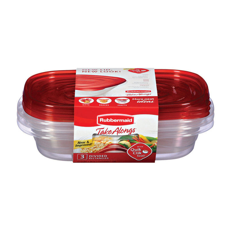 Rubbermaid TakeAlongs Divided Food Storage Containers 3-count 7F57RETCHIL –  Good's Store Online