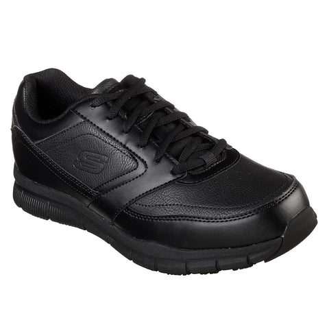 Black slip-resistant shoe