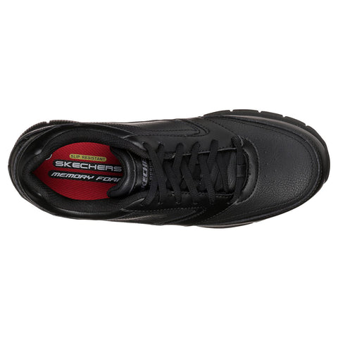 Black slip-resistant shoe