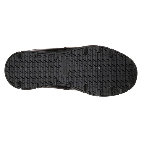 Black slip-resistant shoe