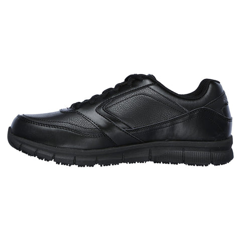 Black slip-resistant shoe