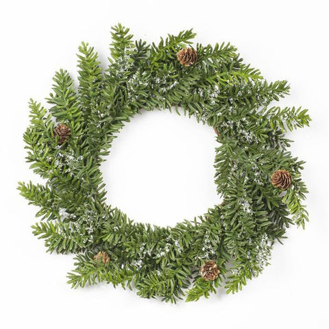 Snowy Fir Wreath 218-6002