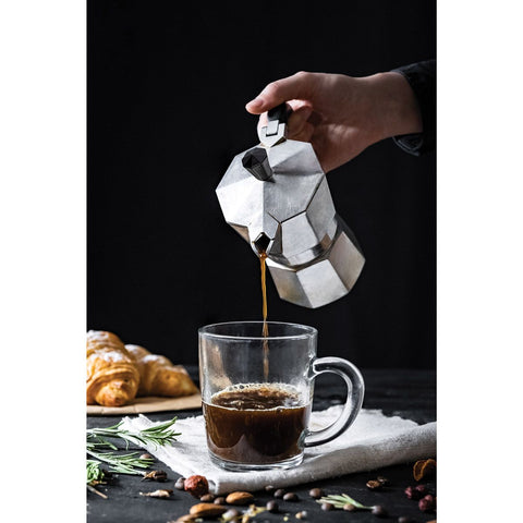 Pouring espresso