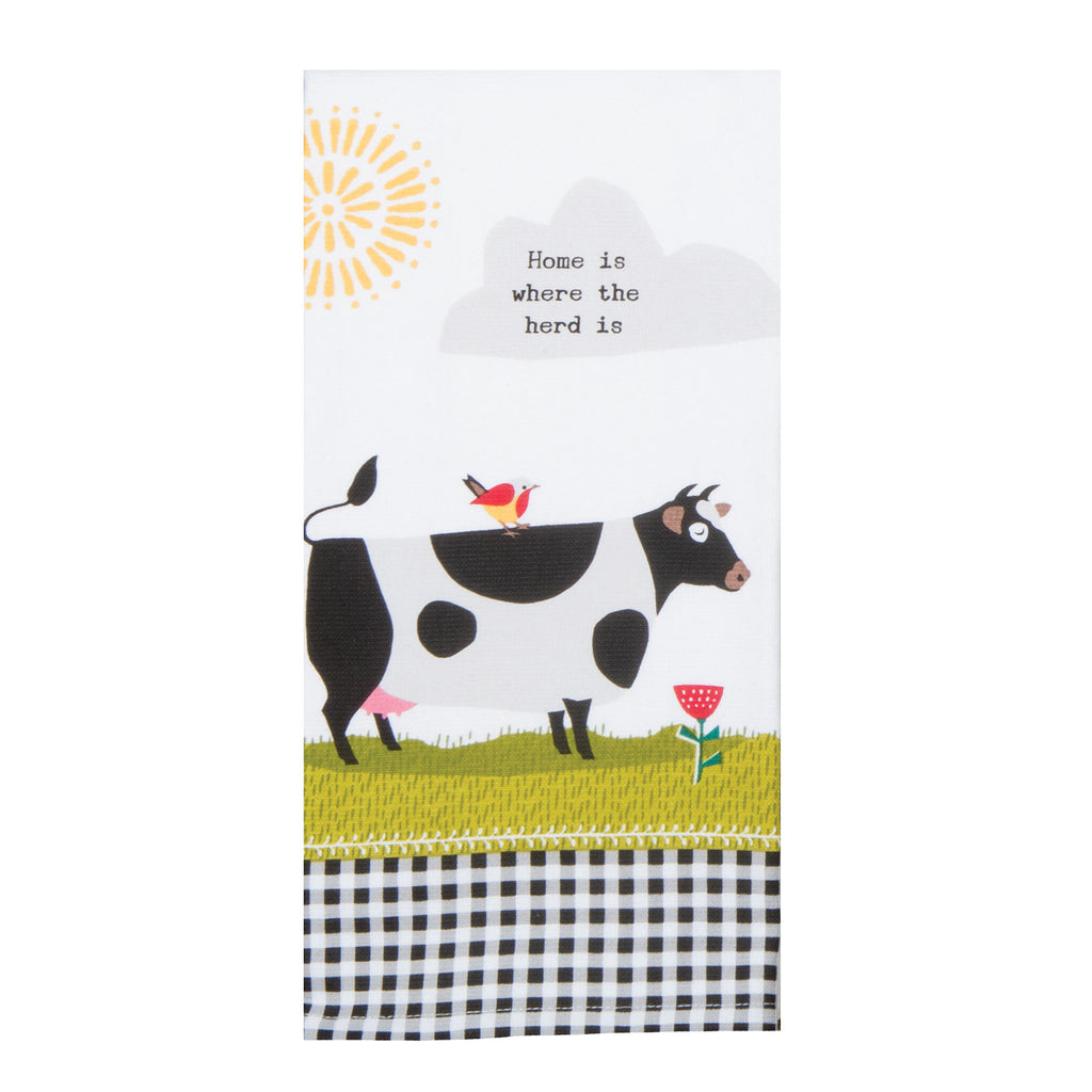 Kay Dee Dual Purpose Terry Tea Towel, Cabin Fever Tree Hugger