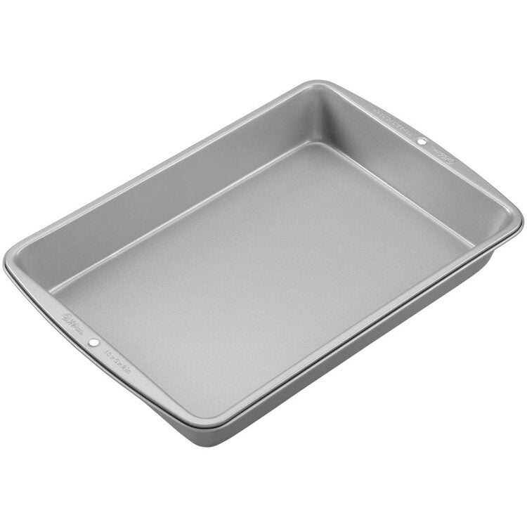 KitchenAid Nonstick Aluminized Steel Rectangular Cake Pan, 9x13-Inch, Silver