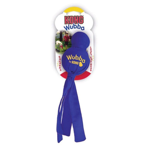 Blue Wubba Kong dog toy