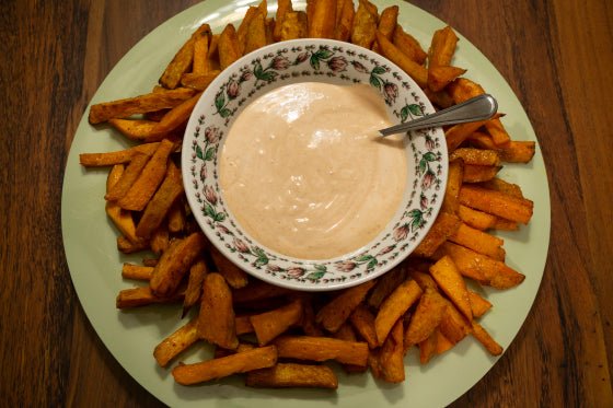 How to Make Sweet Potato Fries with an Easy Southwest Dipping Sauce