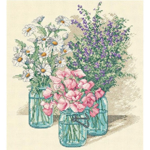 Wildflower Trio Counted Cross Stitch Kit 35122