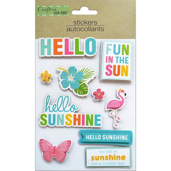 Fun in the Sun 3D Stickers CR83611