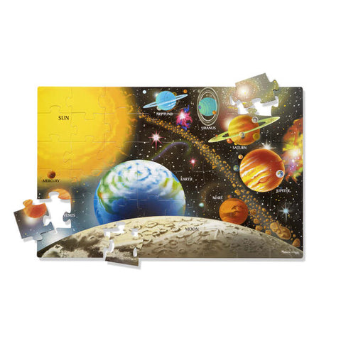 Solar system floor puzzle.