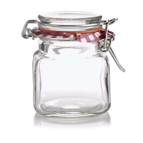 2 oz Clip Top Square Spice Jar