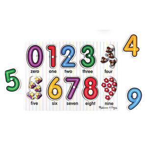 See-inside numbers peg puzzle