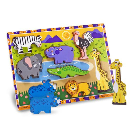 Puzzle pieces and corresponding pictures.
