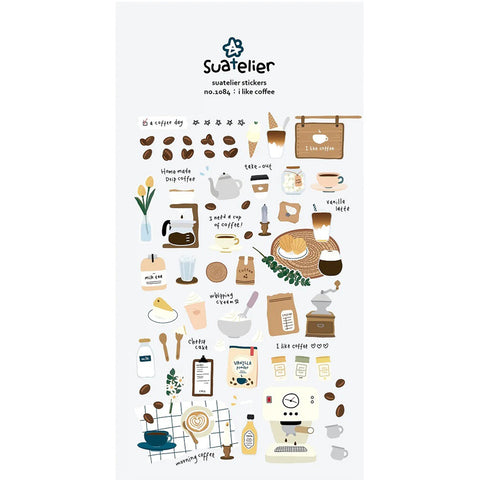 I Like Coffee Stickers 01084