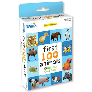First 100 Animals Matching Card Game 01335