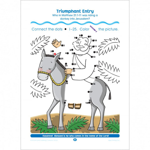 Bible Dot to Dot Preschool Workbook 02122