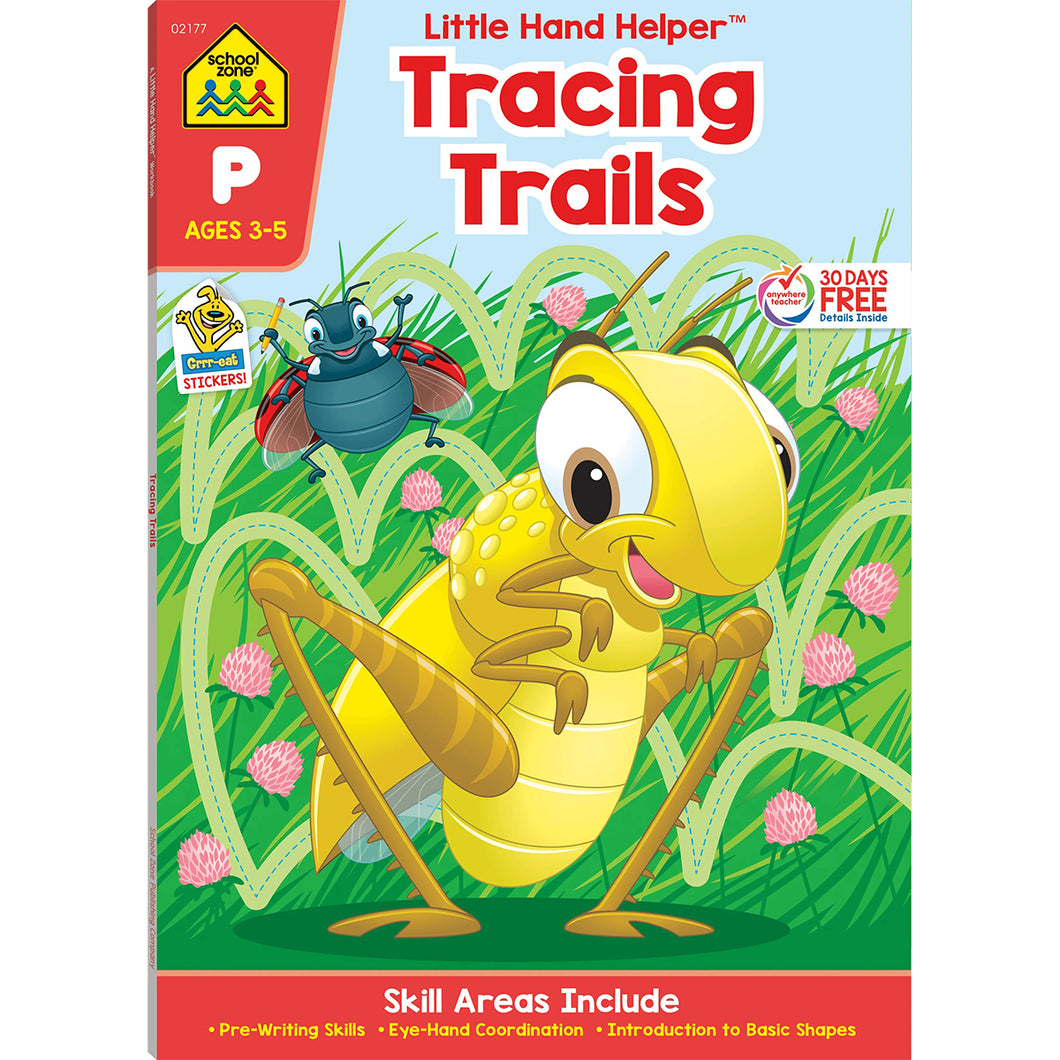 Tracing Trails Pre-Writing Workbook 02177