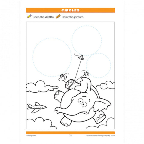 Tracing Trails Pre-Writing Workbook 02177
