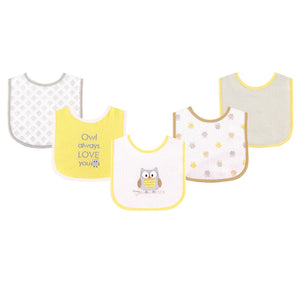 Yellow Owl Drooler Bibs 02327