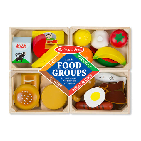 Food groups set in package