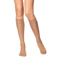 2 Pair Sheer Toe Nylon Knee Highs NN1023
