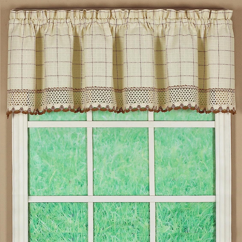 Ecru & Toast Adirondack Valance