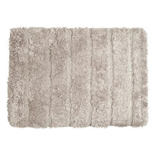 Taupe Luxe Ribbed Memory Foam Bath Mat