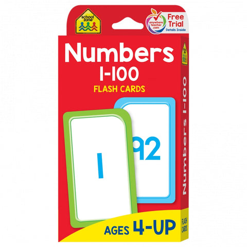Numbers 1 to 100 Flashcards 04005