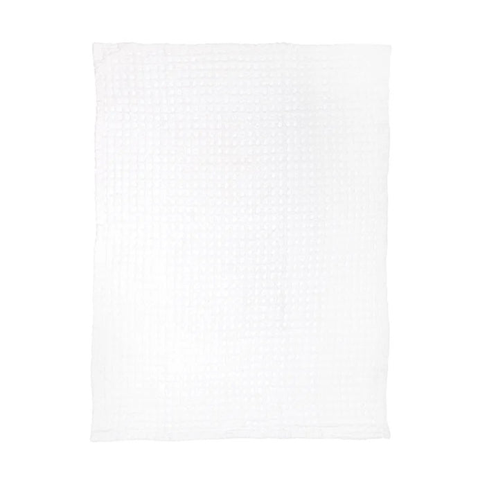 White Jumbo Waffle Weave Kitchen Towel