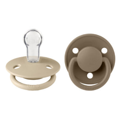 Vanilla/Dark Oak 2-Pack De Lux Pacifiers