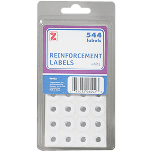 Reinforcement Hole Labels - White