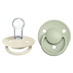 Ivory/Sage 2-Pack De Lux Pacifiers