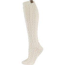 Egret Women's Cable Knit Knee High Socks