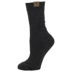 Black Women's 1-Pack Super Soft Crew Socks 06LXC94091