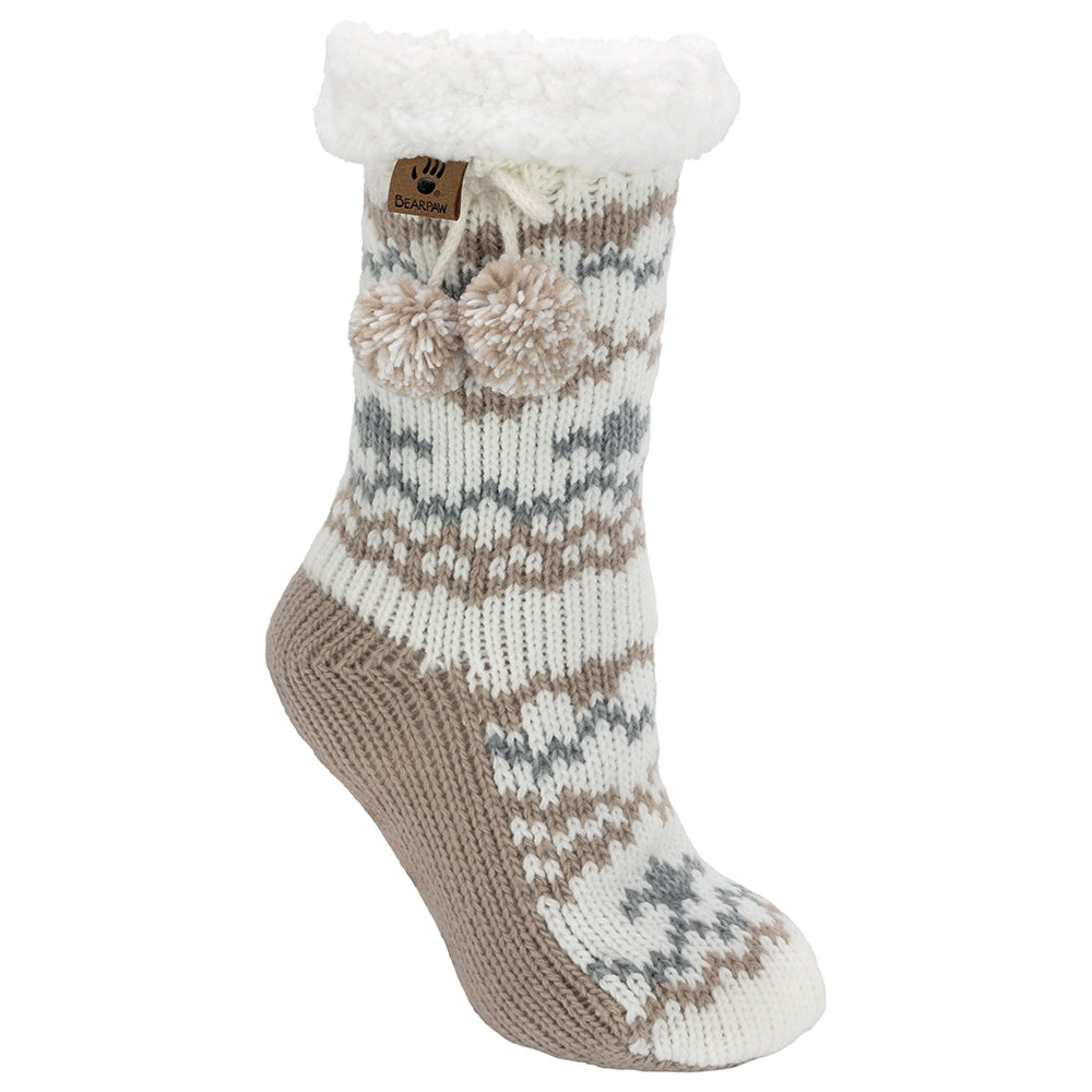 Jefferies Socks Girls Llama and Hearts Fuzzy Non-Skid Slipper Socks 2 Pair  Pack