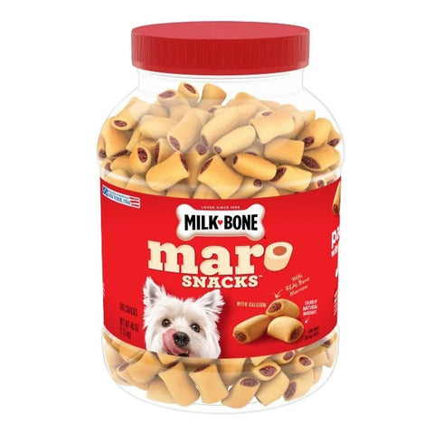 MaroSnacks Small Dog Treats with Real Bone Marrow 40 oz Canister