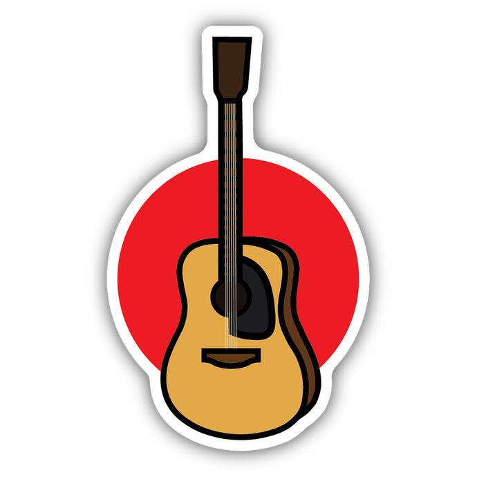 Acoustic Guitar Sticker 0826-LSTK