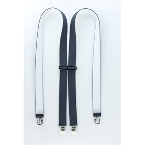 Dark Gray Shenandoah Solid Color Clip Suspenders S3CP