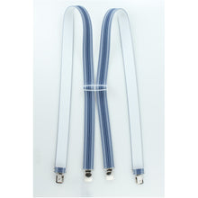 Blue Striped Shenandoah Striped Suspenders Clip On S3CP