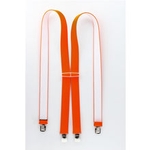 Orange Shenandoah Solid Color Clip Suspenders S3CP